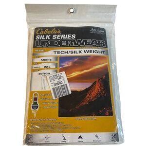 NEW MENS CABELA'S SILK SERIES UNDERWEAR BOTTOMS Mens Size 2XL Tech Silk Weight